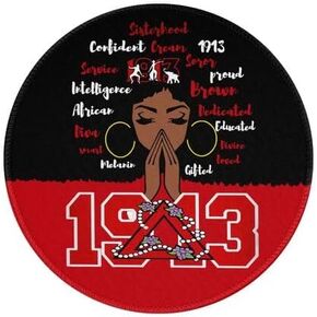هدايا أدوات نادي نسائي للنساء الأحمر 1913 منصة الماوس المستديرة