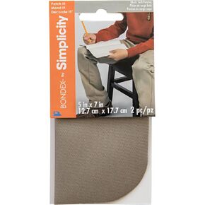 Bondex Iron-On Twill Patches 5"X7" 2/Pkg - Khaki