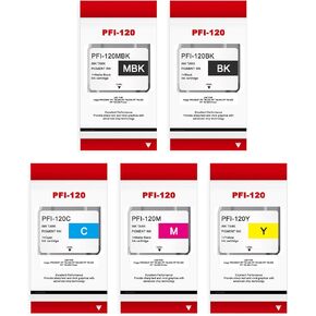استبدال حزمة خزان الحبر PFI120 لـ Canon PF-120 PF 120 PFI120MBK PFI120BK PFI120C PFI120M PFI120Y حبر الحبر لـ ImagePrograf IPF TM-2005 TM-300 TM-305 PRINTER