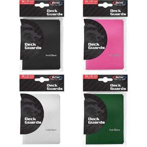 BCW Double Matte Deck Guard Color Combo Pack - 4 Pack, 200 Count 4 Color Combo | Double Matte Premium Deck Guard Card Sleeves for Trading Cards | MTG, L5R, TCG, Sports Cards