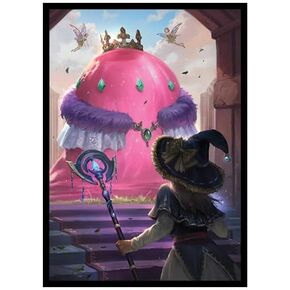 Fantasy North - Grebula - The Slime Queen - 100 Textured Matte TCG Card Sleeves - Fits Magic MTG Commander Pokemon and Other Card Games - Playing Card Sleeves
