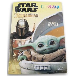 The Mandalorian ''Mando and The Child'' Colortivity Coloring and Activity Book - 80 Pages