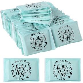 Sinmoe 60 Pack Pocket Tissues Travel Packs Travel Tissues Wallet Facial Tissues Pack Tissue 3 Ply Pocket Size Facial Tissues for Guests Mini Tissues for Wedding Graduation(Motivational)