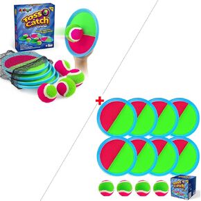 Ayeboovi Toss and Catch Ball Games Outdoor Games for Kids Toys Yard Games Beach Pool Toys مع 12 Paddles 8 Balls for 3 4 5 6 7 8 + year Boys Girls Toys Gifts