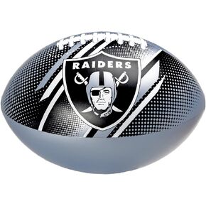 Bigmouth Las Vegas Raiders 18 "حمام كرة القدم القابل للنفخ مرخص رسميًا من ألعاب كرة المعدات الشاطئية للبالغين والمراهقين