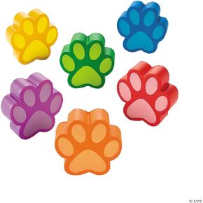عروض سعيدة ألعاب الإجهاد على شكل PAW | 12 PC | 3 بوصة | مخلب الكلب الرغوي