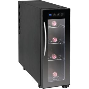 Koblenz 12 Free Standing Dual Zone Fridge and Chiller, 750 ml Wine Bottles (EVFK-06), Black