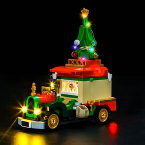ضوء متوافق مع شاحنة توصيل LEGO Santa 40746 ، إكسسوارات مجموعة الإضاءة متوافقة مع LEGO 40746 ، لا توجد نماذج فقط ضوء فقط