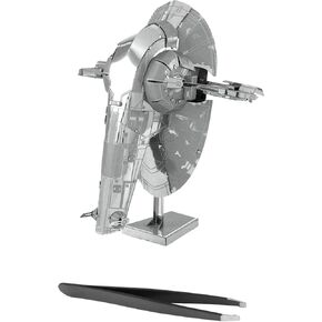 Metal Earth Star Wars Boba Fett's Starship 3D Motion Model Kit Backdle مع ملاقط السحر