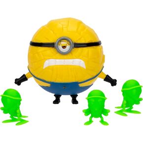Minions Despicable Me 4 - Crash & Roll Mega Jerry Action Figure | Jerry Turns Into A Ball to Roll and Crash Into Roaches | Collect All 5 | All with A Different Play Feature and Accessories