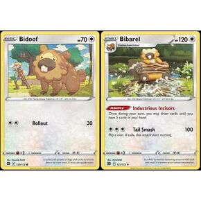 Bibarel 121/172 - نجوم رائعة - Rare - Pokemon Evolution 2 Card Lot