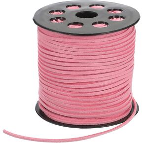 PATIKIL 100 Yards x 2.6mm Faux Suede Leather Cord, Leather Lace String for Bracelet Necklace Beading Making DIY Crafts, Dark Purple