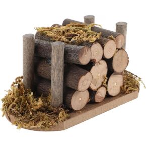 Hemoton Dollhouse Miniature Firewood Pile Fireplace Model Logs Wood Logs 1:12 Fairy Gath Garden التماثيل الصغيرة الزخرفة للمناظر الطبيعية للملحقات الدمية الحرفية