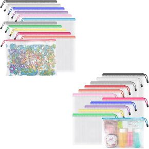 Umriox Zipper Pouch Bundle (12PCS 13.0x9.0 in & 12PCS 9.5x7.1 in)