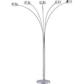 Artiva USA Micah Plus 88 "LED LED ARCHEDALL LAMP مع باهتة