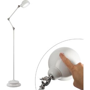 Ottlite Revive LED Floor Lamp مع تقنية Clearsun LED - تحكم حساس لللمس ، وضع 3 سطوع ، يقلل من إجهاد العين - رائع للمكتب ، المنزل ، المسكن ، غرفة النوم ، الكلية ، غرفة المعيشة