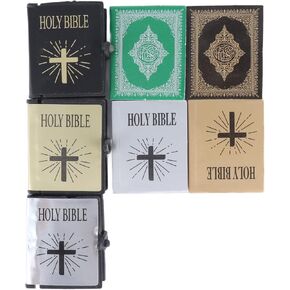 7 PCS Mini Bible of Miniature Dollhouse Books ، Mini Bibles في Bulk ، Mini Pocket Bible Books for Dollhouse 1:12 ، كتاب إكسسوارات Dollhouse Pocket Furniture Associory for Decoration