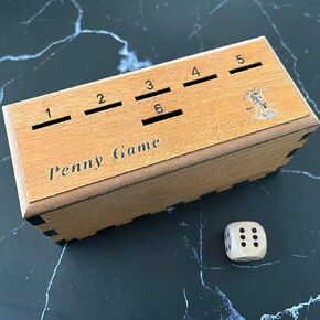 لعبة Penny ، لعبة Family Fun Board ، Drop Game Wood Box لـ 2-6 لاعبين نسخة متميزة