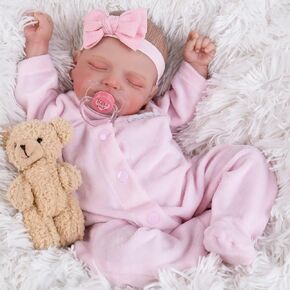 Aori LifeLike Reborn Baby Dolls - 18 بوصة واقعية نوم رضيع رضيع ، واقعية حياة الأطفال هدية رائعة للأطفال والجدة
