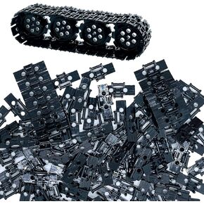 108pcs قطع الغيار الفنية عجلات Tank Track Track Trans سلسلة روابط إكسسوارات السيارات للدراجات النارية ألعاب لبنات لبن