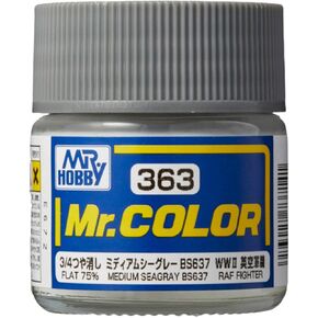 GSI Creos - C363 Medium Sea Gray (BS637), Mr. Hobby Mr. Color Acrylic Paint
