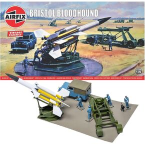 Airfix Vintage Classics Set - A02309V Bristol Bloodhound - Plastic Model Diorama Kits for Adults & Children 8+, Set Includes 64 Pieces - 1:76 Scale Model Diorama Set