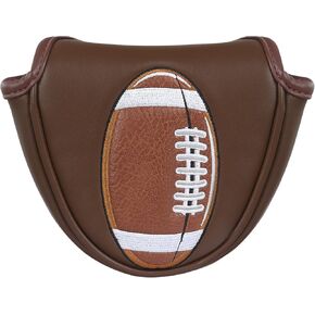 Putter Headcover, Mallet Putter Cover Basketball Soccer Football Bowling Strong Magnetic Closure for Heel-Shaft Putter