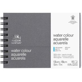 Winsor & Newton Professional Paper Paper Journal ، Cold Pressed 140lb ، 5x7 ، White