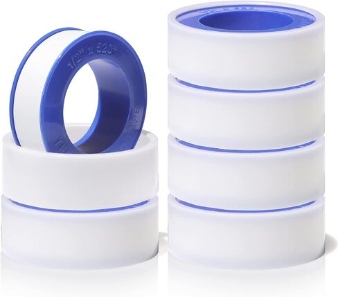 4 Rolls Teflon Tape,Plumbers Tape(1/2 Inch X 520 Inches),PTFE Tape for Sealing Tape,Plumbing Tape,Sealant Tape,Thread Seal Tape for Shower Head,Water Pipe,Prevent Leakage,Thicker in Saudi Arabia