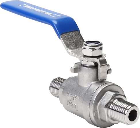 Dernord Full Port Ball Valve 1 inch - ذكر × من الفولاذ المقاوم للصدأ 304 من أجل الماء والزيت والغاز ، 1000 wog (1 بوصة NPT) in Kuwait