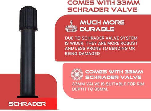 700C Tube Bike Inner Tube 700X18-25C, Bike Tube 700X18C/19C/20C/21C/22C/23C/25Cwith Rim Strips & Tire Levers- Schrader Valve 48MM - 2 Pack in Saudi Arabia