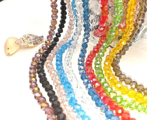 Catotrem 6mm Glass Beads Faceted Glass Bead Colorful Crystal Loose Beads for Jewelry Making DIY（800） in Saudi Arabia