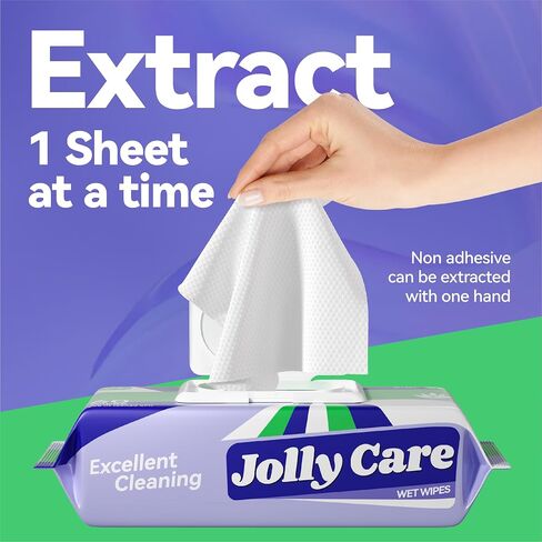 Wet Wipes for Adults, Cleansing Multi-Tasking Wipes, Disposable Unscented 99% EDI Pure Water Wipes for Sensitive Skin, 4 Flip-Top Packs (240 Wipes Total) in Saudi Arabia