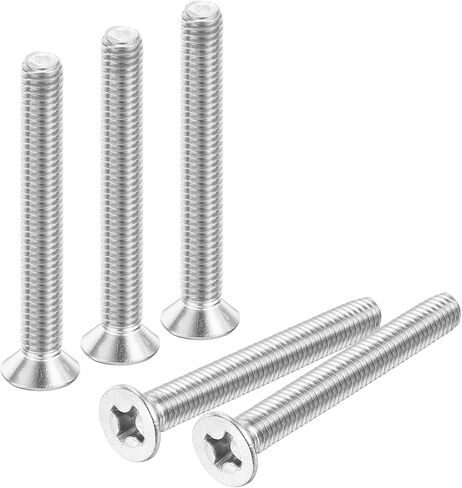 uxcell 20 pcs M5-0.8x70 Machine Screws Phillips Pan Cross Head Screws Fasteners Bolts 304 Stainless Steel Silver for Wall Socket,House Repairs in Saudi Arabia