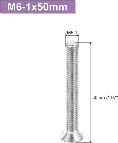 uxcell 20 pcs M5-0.8x70 Machine Screws Phillips Pan Cross Head Screws Fasteners Bolts 304 Stainless Steel Silver for Wall Socket,House Repairs in Saudi Arabia
