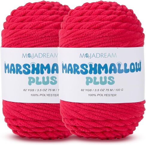 خيوط شنيل ناعمة للغاية و NO DESKENT CHENILLE للكروشيه والحياكة -سهلة للكروشيه مع SPOPRED BLAKE #6 ، 2PACK من 3.5 أوقية/82YDS -خيوط زخرية من الفخامة لليدين بطانية AMIGURUMI in Saudi Arabia