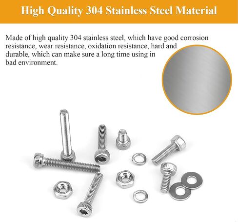 105 Pieces M2.5 x 16mm Machine Screws, Thread Pitch 0.45mm, Sutemribor M2.5 Phillips Pan Head Machine Screws, 304 Stainless Steel, Fully Threaded, Silver in Saudi Arabia