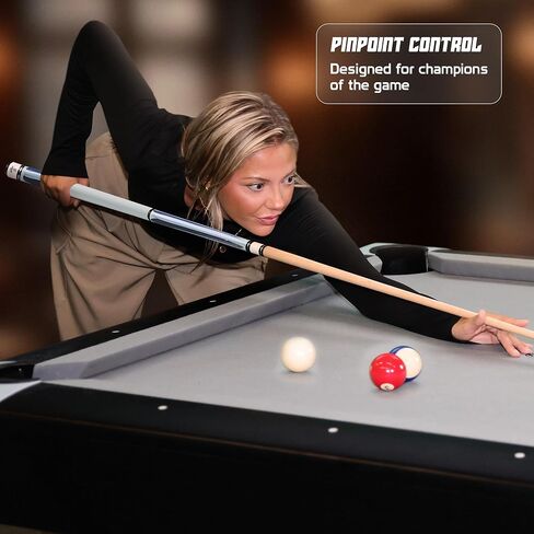 Big Cat Timeless Legacy Pool Cue Stick - Grade A Canadian Maple, 12.5mm Professional Leather Tip, 58" Length, Premium Billiard Cue for Adults – Home or Tournament Play - 19oz, Paint V Gauntlet Red in Saudi Arabia