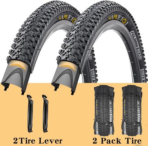 26 X 1.95 Inch Folding Bike Tires with 3mm Anti Puncture Proof Protection for Mountain Bicycles in Kuwait