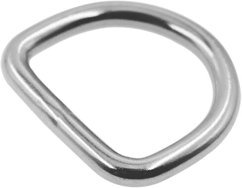 Welded D Ring,TTZEZE Stainless Steel D Rings,Solid Metal Dee Rings,10 PCS Semi-Circular D Ring,Heavy Duty D Rings for DIY Accessories 3x30x27mm / 0.12x1.18x1.06'' in Kuwait