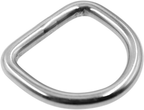 Welded D Ring,TTZEZE Stainless Steel D Rings,Solid Metal Dee Rings,10 PCS Semi-Circular D Ring,Heavy Duty D Rings for DIY Accessories 3x30x27mm / 0.12x1.18x1.06'' in Kuwait