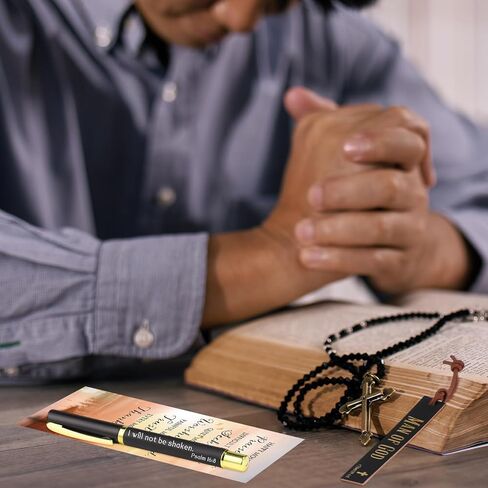 40 Set Father's Day Church Gifts Bulk Included Bible Verse Pens God Bless You Bookmarks Christian Religious Cards with Bags for Men Father's Birthday Sunday School Gift (Father's Day) in Saudi Arabia