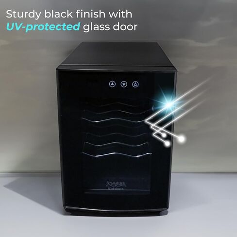 Koblenz 12 Free Standing Dual Zone Fridge and Chiller, 750 ml Wine Bottles (EVFK-06), Black in Saudi Arabia