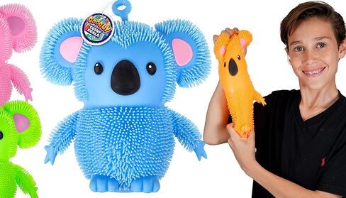 JA-RU Koala Bear Pets Stretchy Squishy Fidget Toy (1 Koala Assorted) Stress Relief Bedtime Buddies, with Hair Tentacles Like Noodles. Party Favor for Kids & Adults 6710-1s in Saudi Arabia