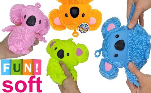 JA-RU Koala Bear Pets Stretchy Squishy Fidget Toy (1 Koala Assorted) Stress Relief Bedtime Buddies, with Hair Tentacles Like Noodles. Party Favor for Kids & Adults 6710-1s in Saudi Arabia