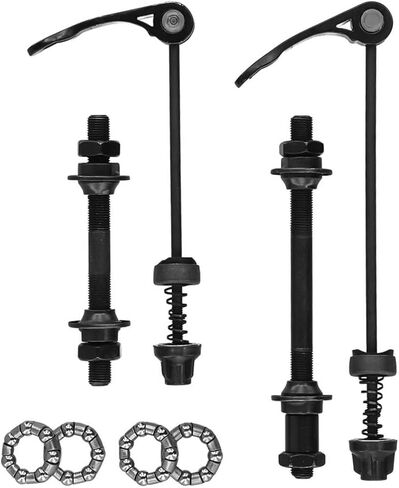 Bike Axle Quick Release Skewer Front and Rear Bicycle Axle Set with Wheel Hub Steel Ball for Mountain Bike(Front), as picture show, 4U8XA0L54V86NFSQ8PO2 in Saudi Arabia