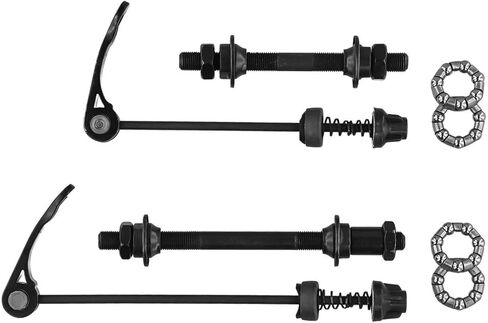 Bike Axle Quick Release Skewer Front and Rear Bicycle Axle Set with Wheel Hub Steel Ball for Mountain Bike(Front), as picture show, 4U8XA0L54V86NFSQ8PO2 in Saudi Arabia