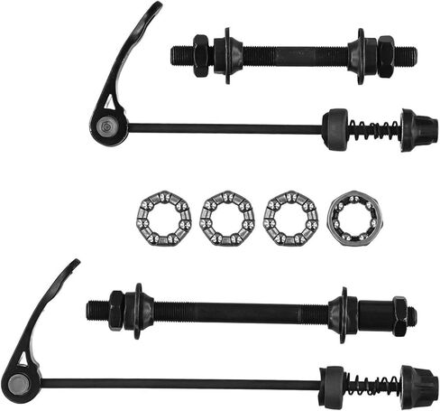Bike Axle Quick Release Skewer Front and Rear Bicycle Axle Set with Wheel Hub Steel Ball for Mountain Bike(Front), as picture show, 4U8XA0L54V86NFSQ8PO2 in Saudi Arabia