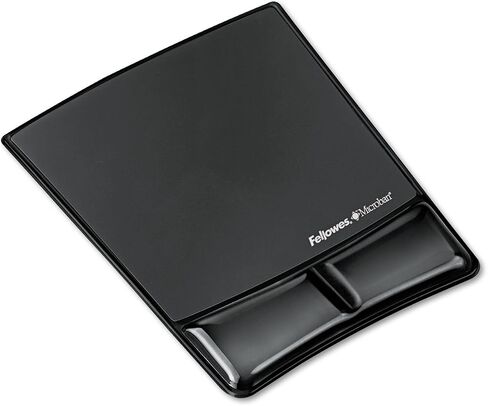 Fellowes® MICROBAN® Gel Mouse Pad Wrist Support - Black (9182301) in Saudi Arabia