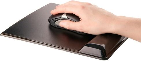 Fellowes® MICROBAN® Gel Mouse Pad Wrist Support - Black (9182301) in Saudi Arabia